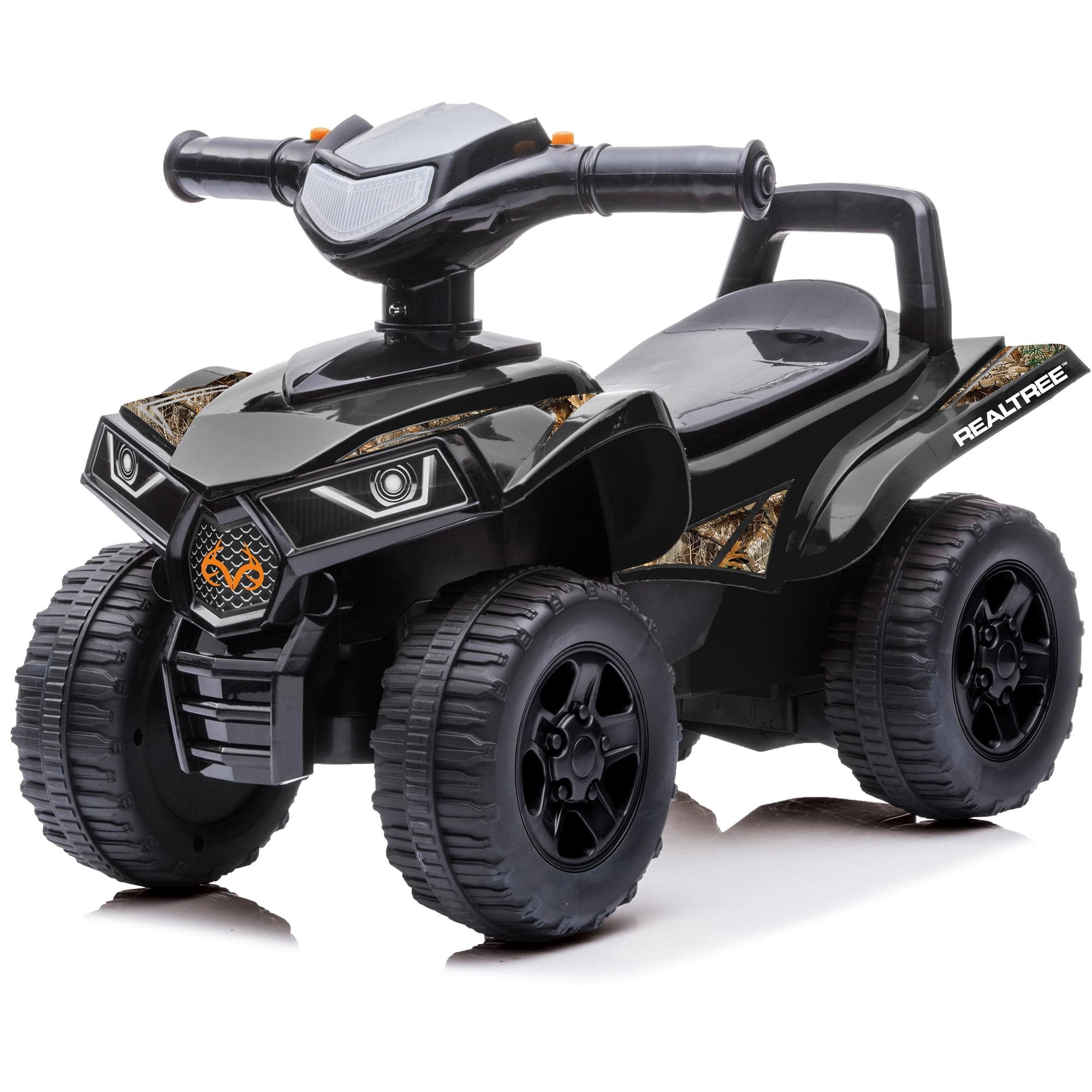 RealTree: Quad Push Car - Black - Foot-To-Floor Ride-On Toy,12mo+