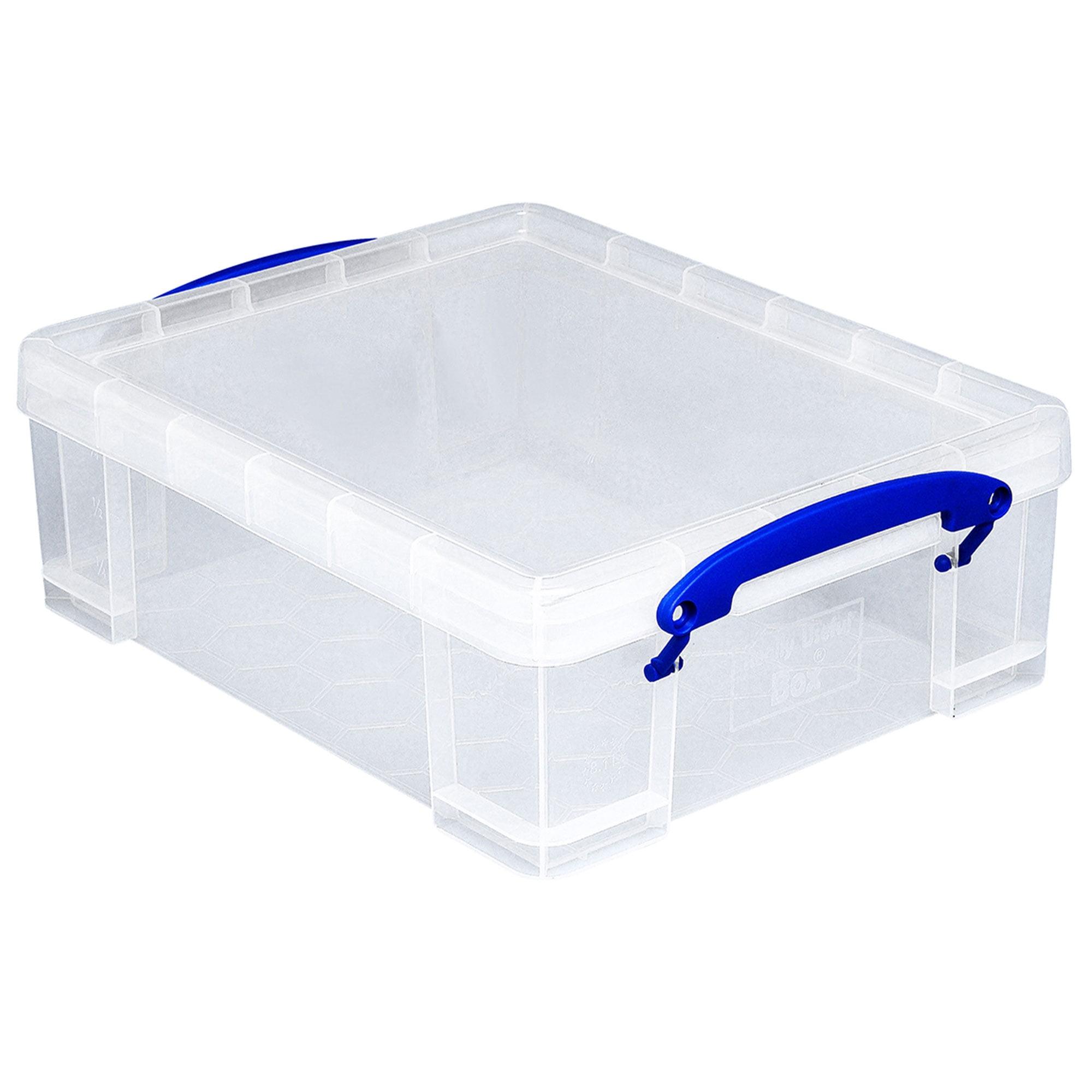 Clear Polypropylene Stackable Storage Box with Locking Lid