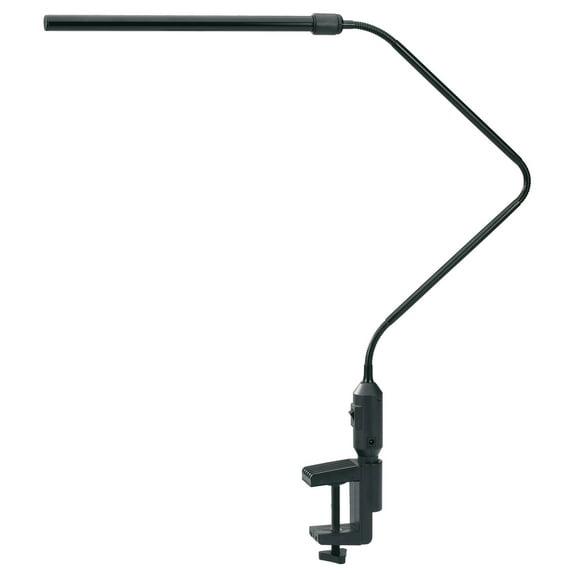 Realspace™ LED Gooseneck Lamp, Adjustable, 22-1/2"H, Black
