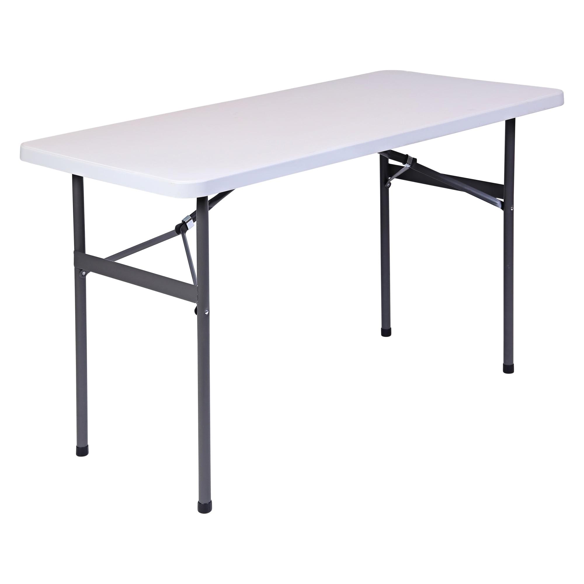 Platinum Rectangular Folding Table with Steel Legs