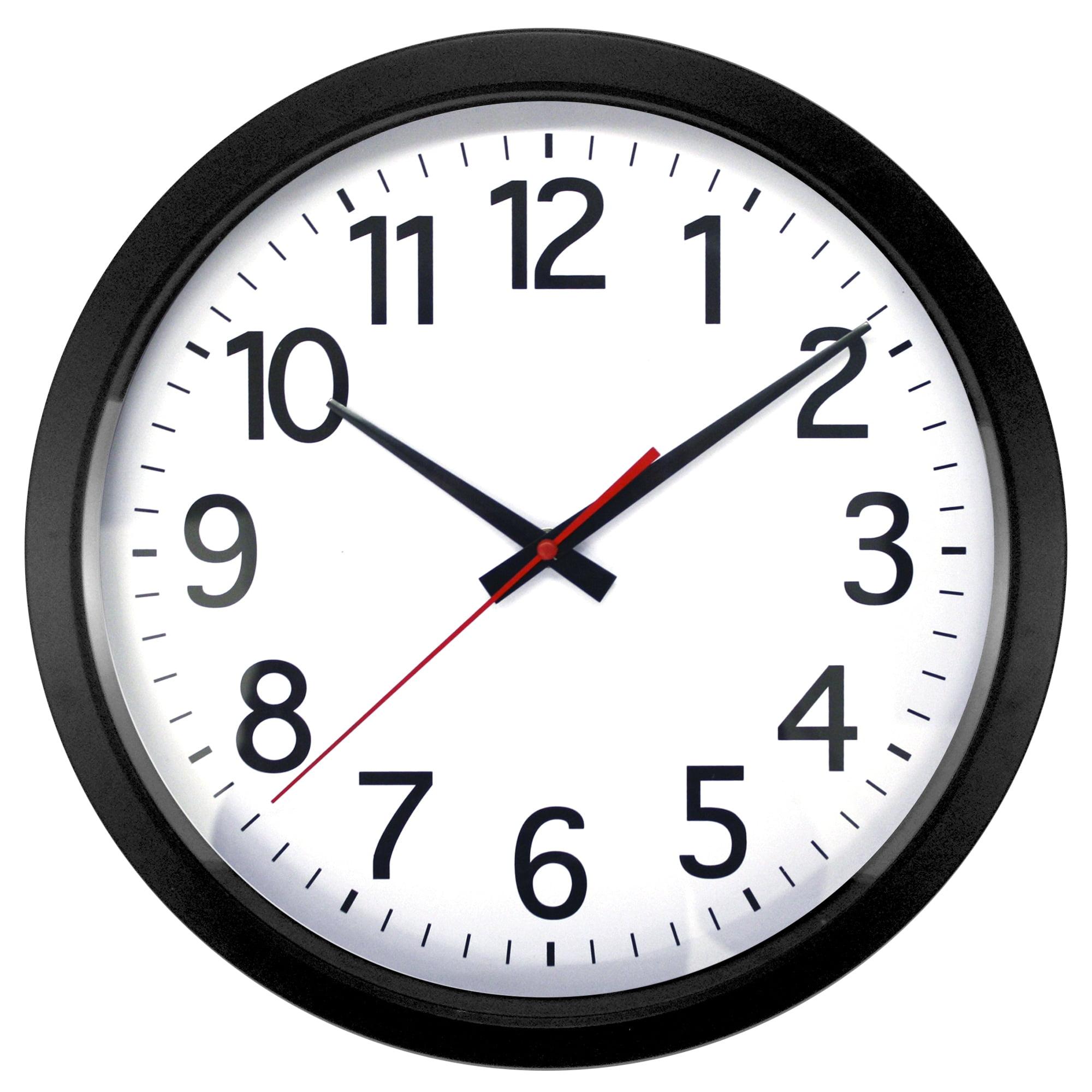 Realspace® Quartz Wall Clock, 14", Black