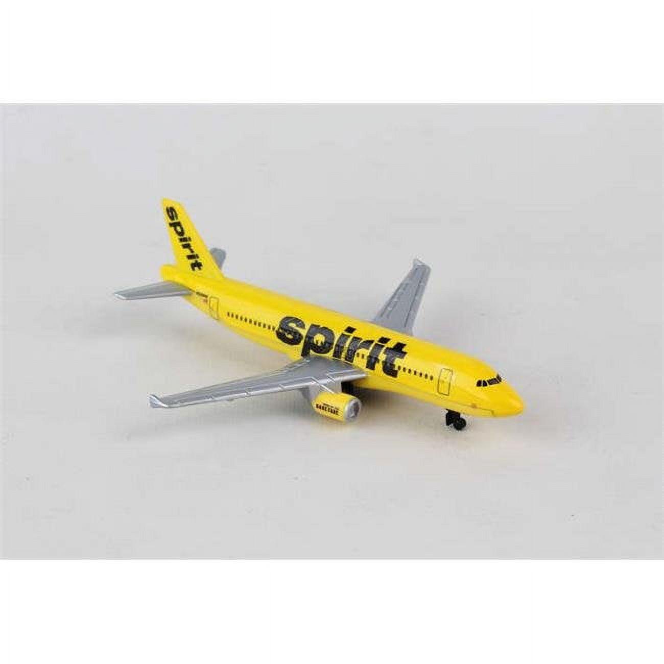 Spirit Airlines Yellow Die-Cast Metal Toy Airplane