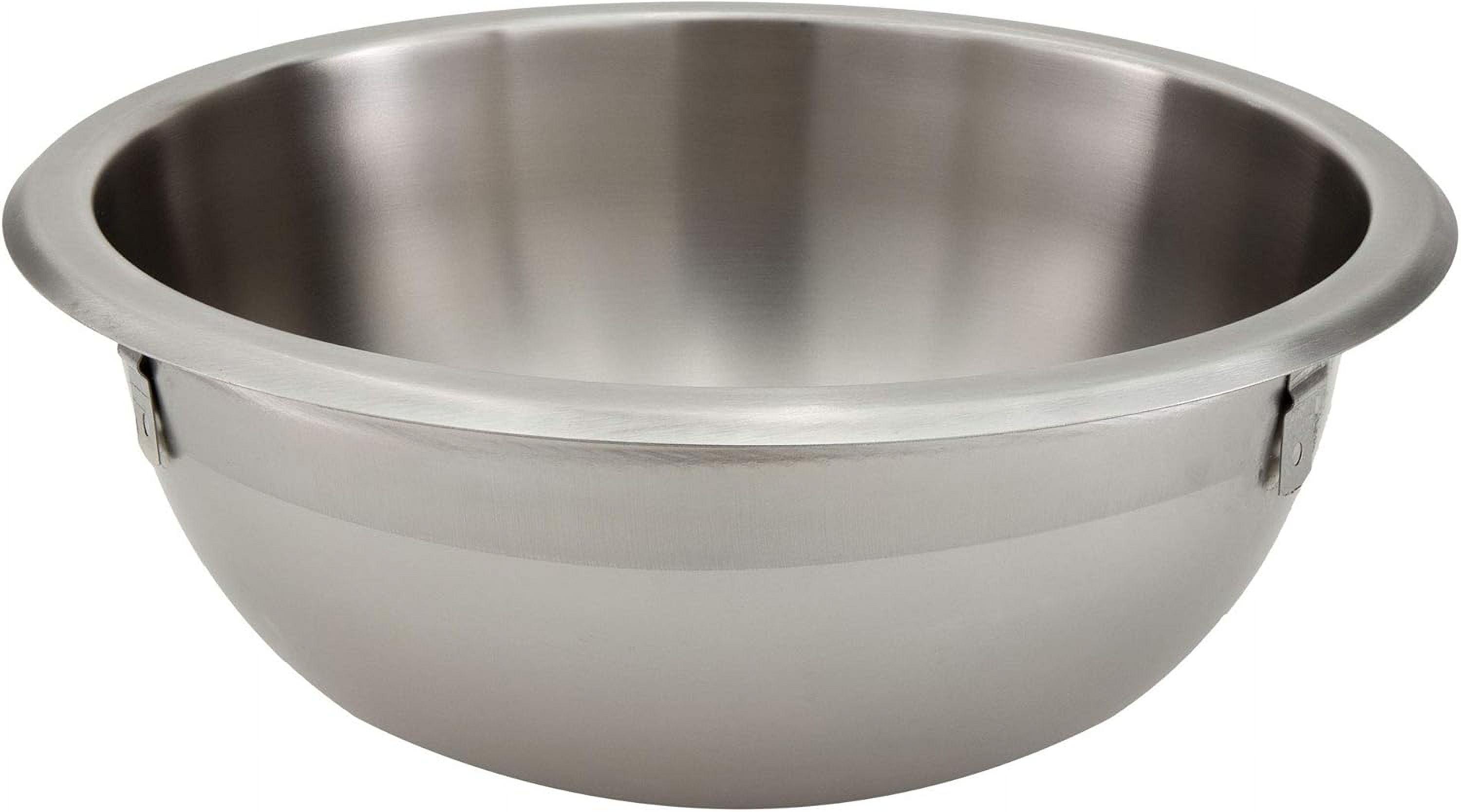 13" Round Stainless Steel RV Kitchen Sink with Brushed Nickel Finish