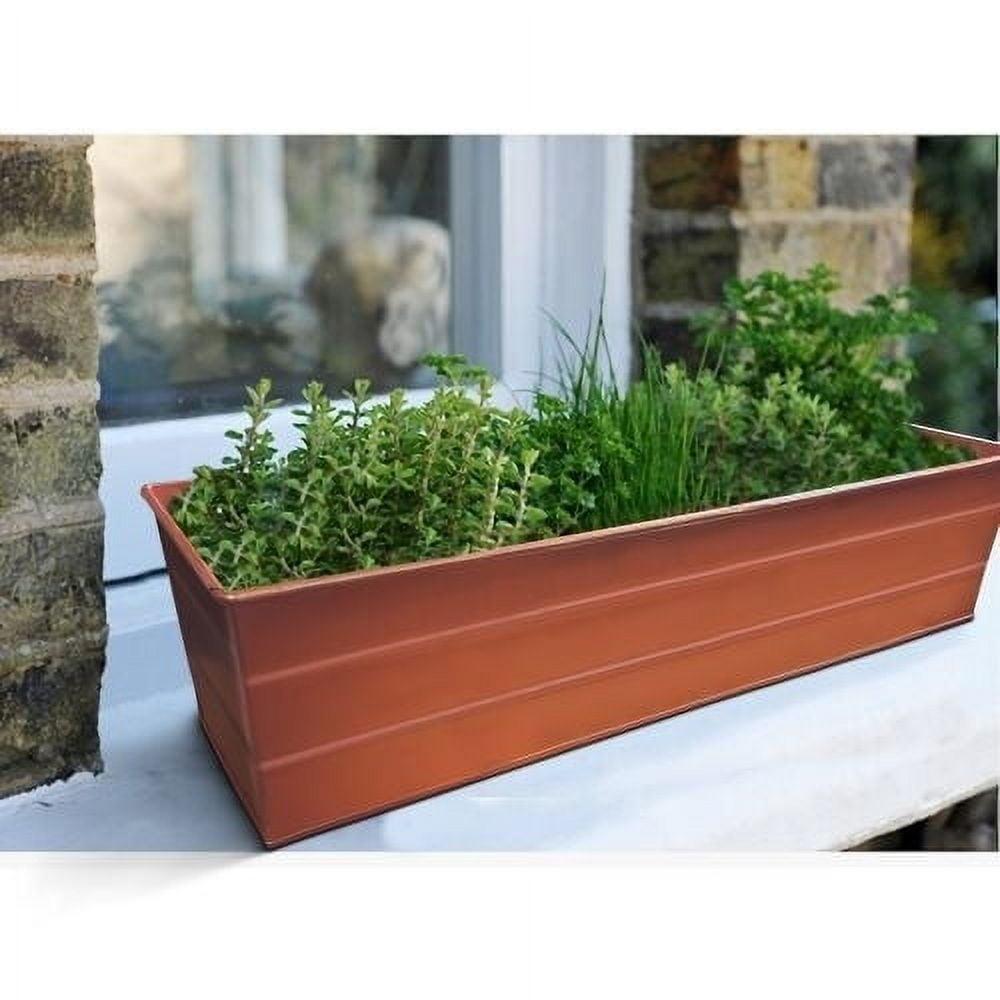 Small Galvanized Metal Rectangular Planter Box - ACHLA Designs