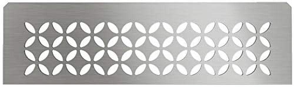 Shelf-N Brushed Stainless Steel Floral Wall Niche Shelf