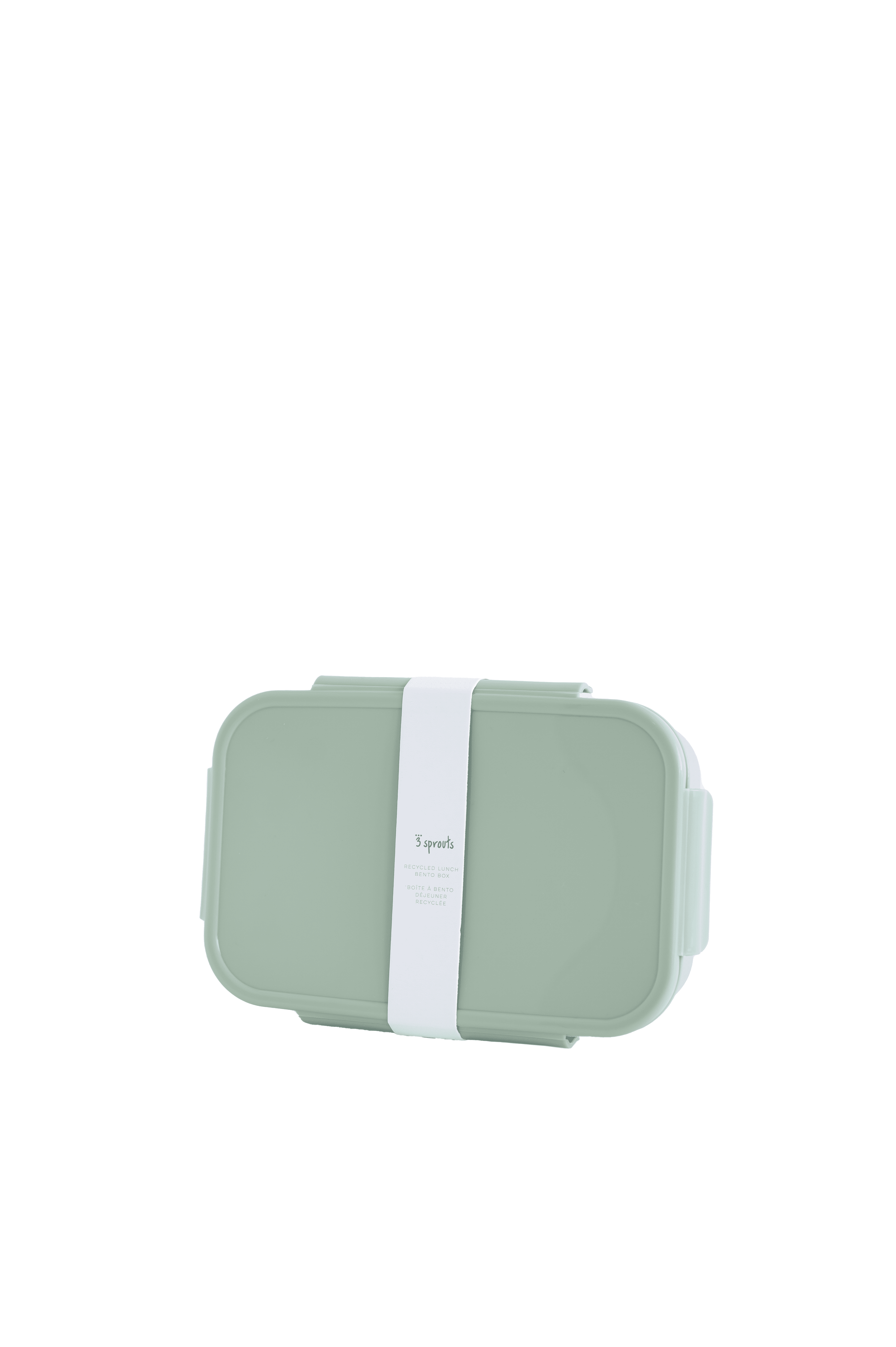 Green Recycled Plastic Leakproof Bento Box with Compartments