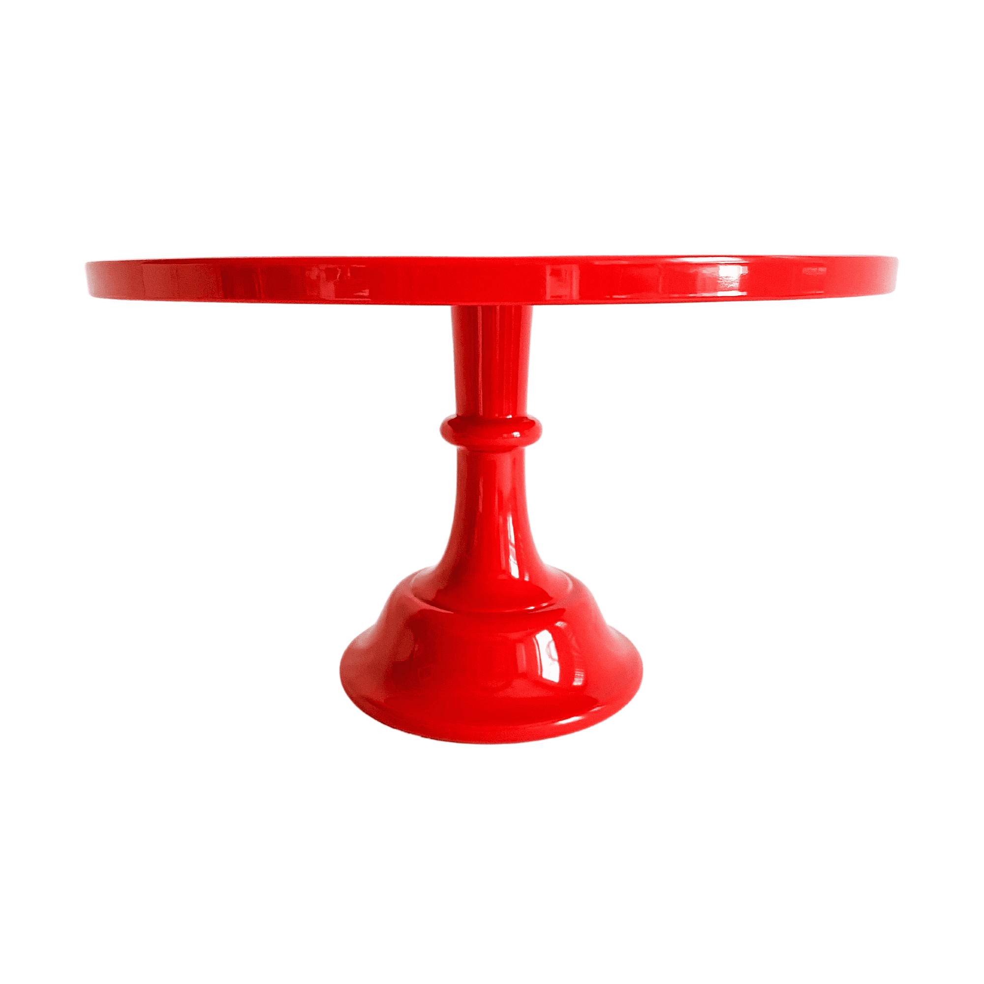 Red Melamine Pedestal Cake Stand for Desserts