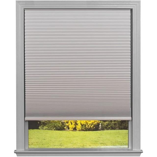 Redi Shade No Tools Easy Lift Trim-at-Home Cordless Cellular Blackout Fabric Shade Natural, 60 in x 64 in, (Fits windows 43 in - 60 in)