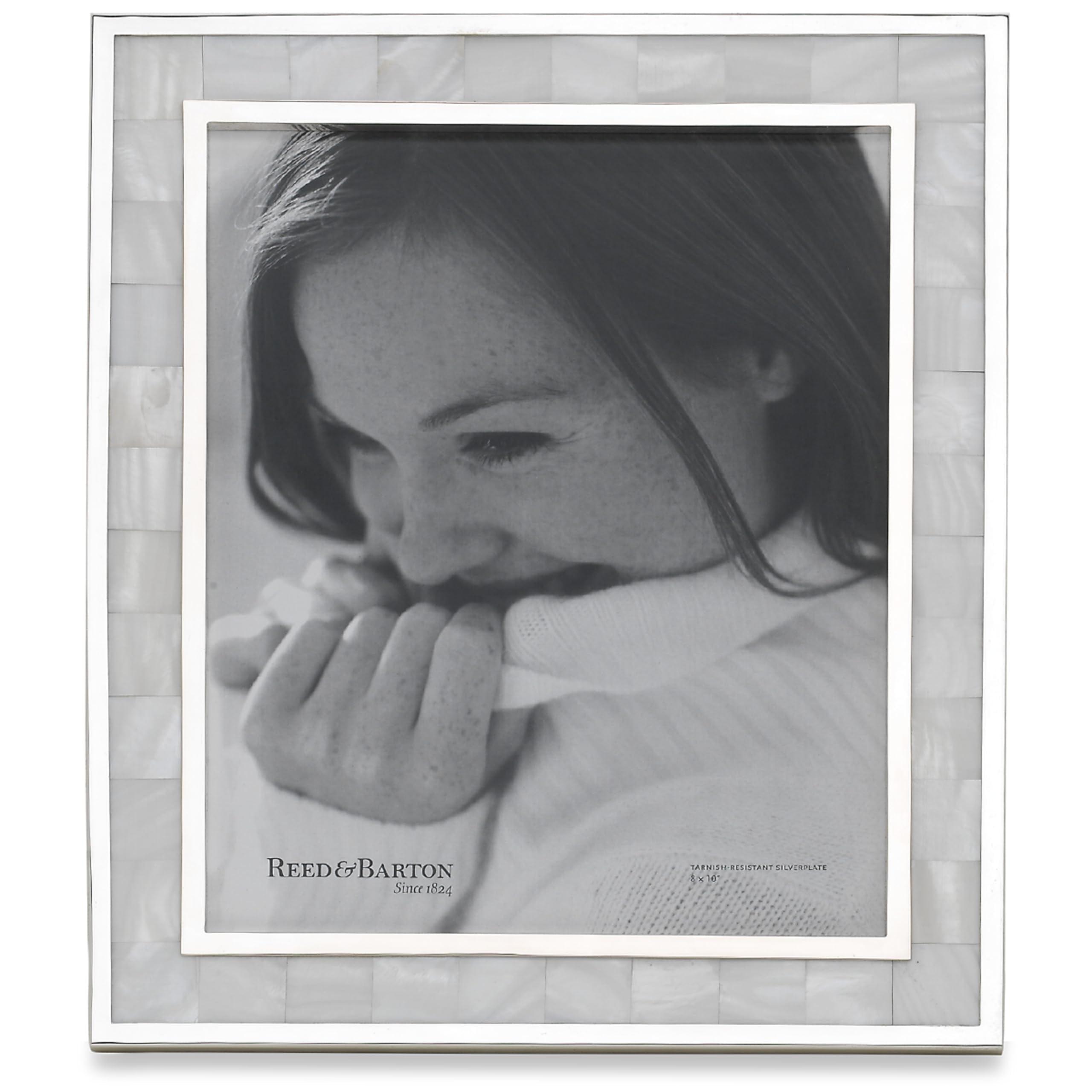 Reed & Barton Plated Giftware Mother of Pearl Single Picture Frame