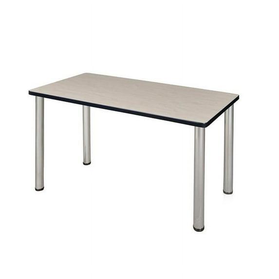 Regency  42 X 24 In. Kee Training Table - Maple & Chrome Post Legs