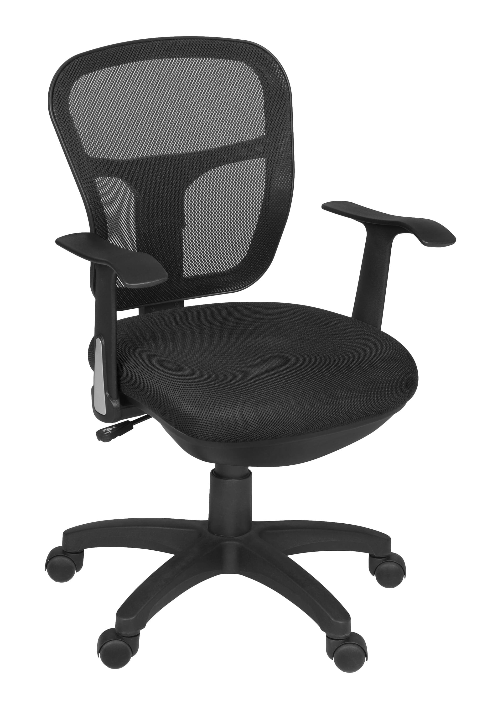 Harrison Adjustable Black Mesh Task Chair with Lumbar Support