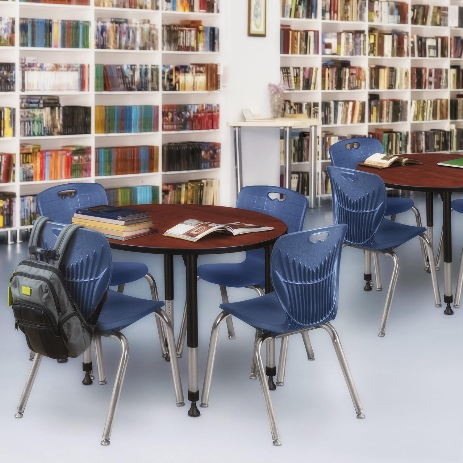 Regency Kee 42" Round Height Adjust Mobile Table TB42RNDCHAPCBK