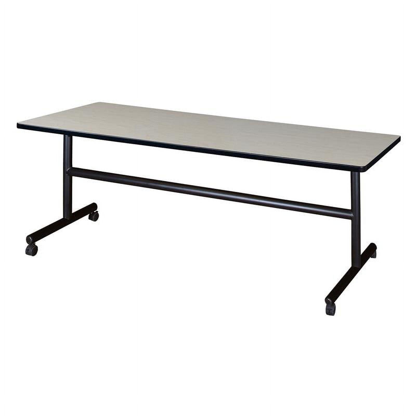 Maple Laminate 72'' x 30'' Flip Top Mobile Training Table