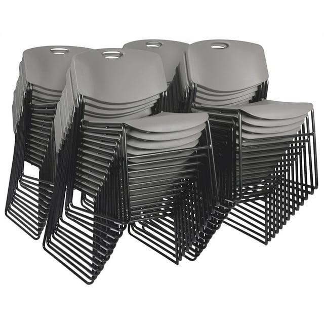 Regency Zeng Ultra Compact Metal Frame Armless Stackable Chair (Set of 50)
