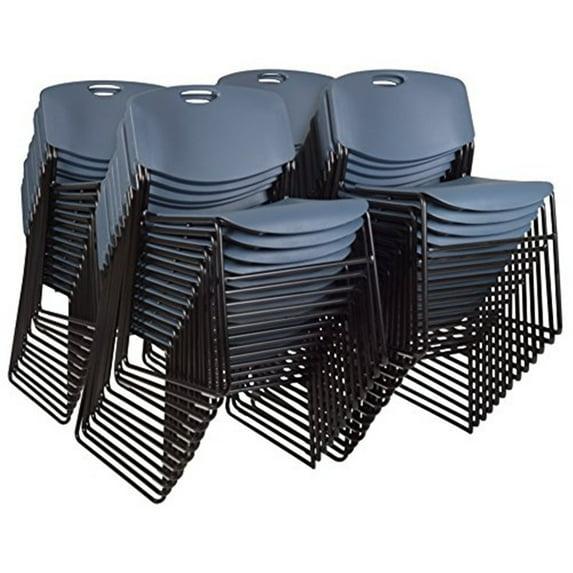 Regency Regency Zeng Ultra Compact Metal Frame Armless Stackable Chair (Set of 50)