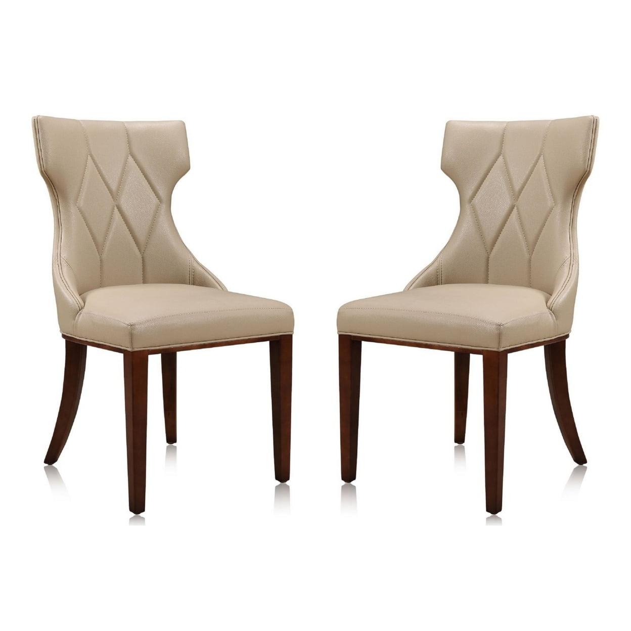 Rosdorf Park Reine Upholstered Wing Back Side chair (Set of 2)