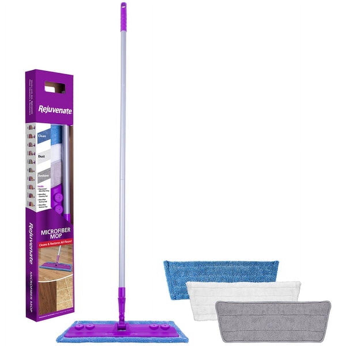 Rejuvenate Microfiber Flat Mop Kit with Extendable Handle