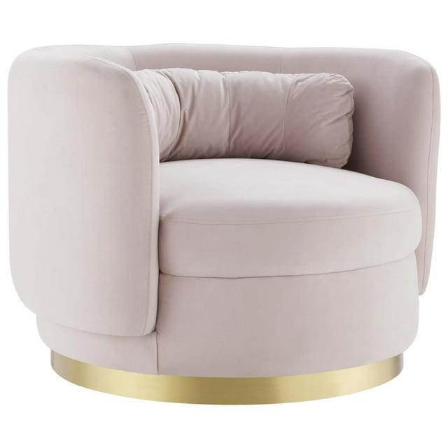 Relish Performance Velvet Swivel Chair-EEI-4999