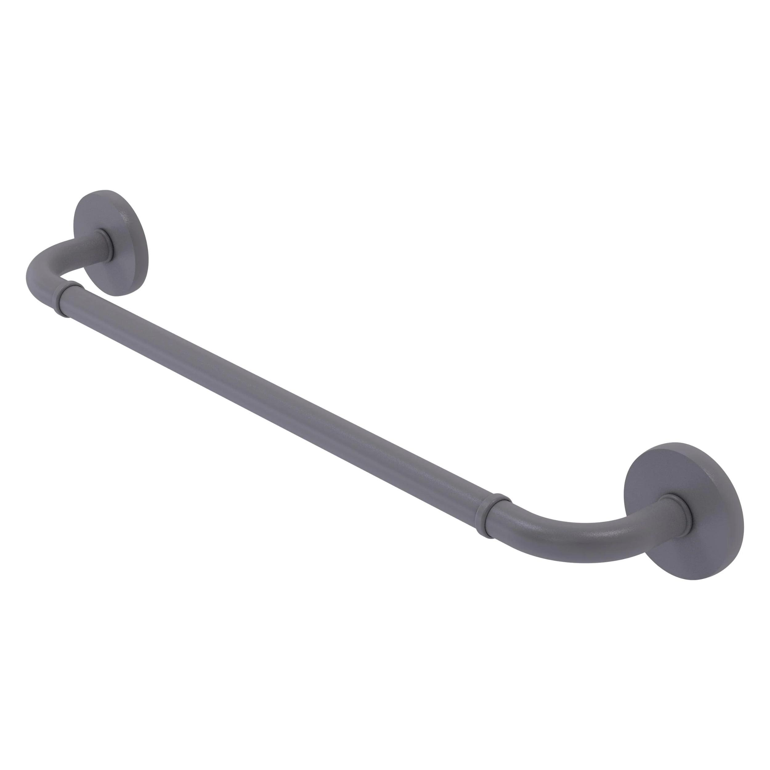 Matte Gray 36-Inch Wall Mounted Metal Towel Bar