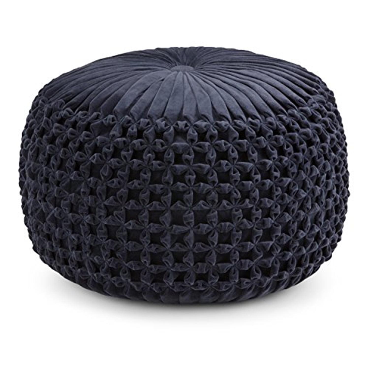 Moise Velvet Pouf