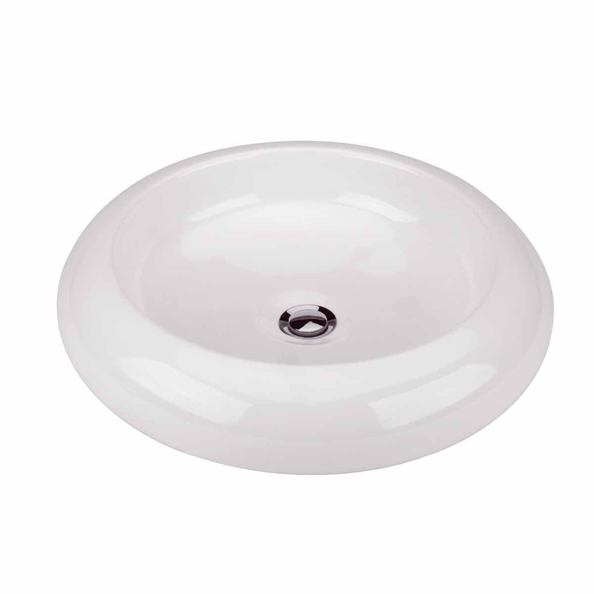 The Renovators Supply Inc. 20'' White Vitreous China Circular Bathroom Sink