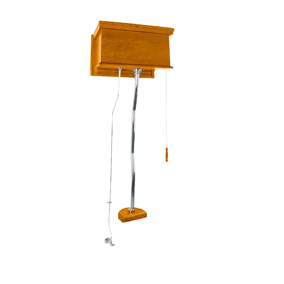 The Renovators Supply Inc. 21462 Flat High Tank Pull Chain Toe Top I let with Entry Pipe Conversion Kit