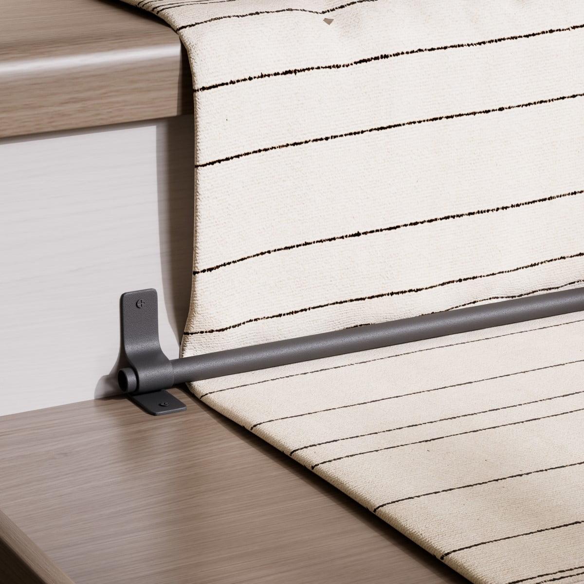 The Renovators Supply Inc. Black Brass Carpet Runner Rod Set for Staircase 39 5/8" L Renovators Supply