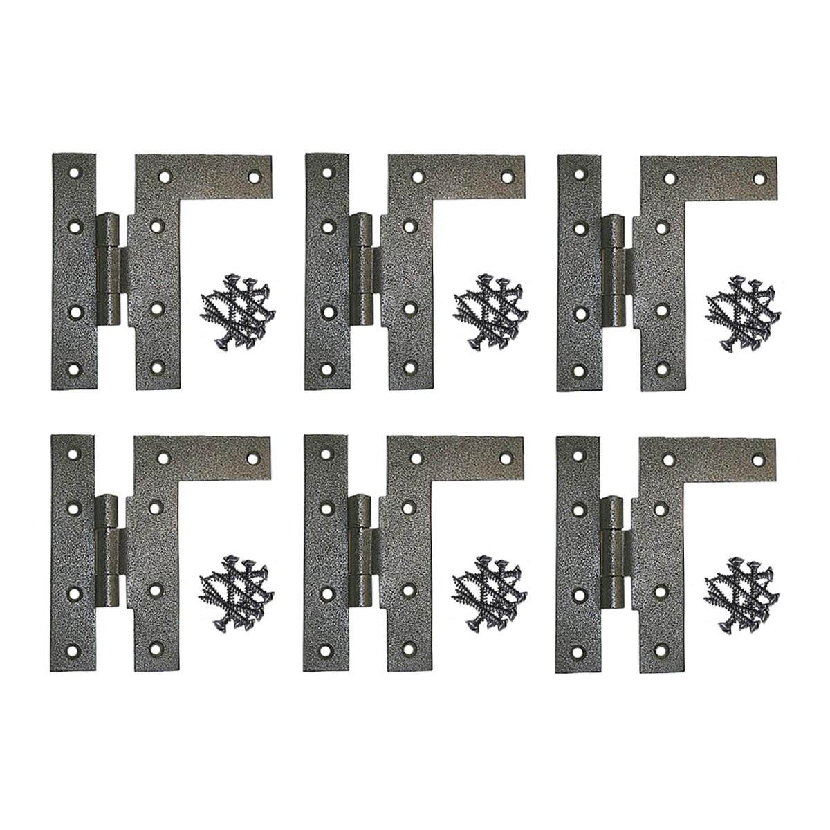The Renovators Supply Inc. 4.5" H x 3.75" W Offset Pair Door Hinges (Set of 6)
