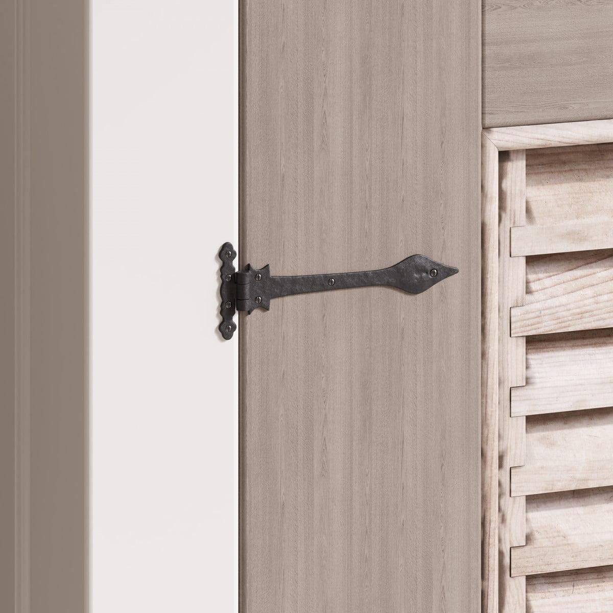 Doors Spear Tip Wrought Iron Strap Hinge