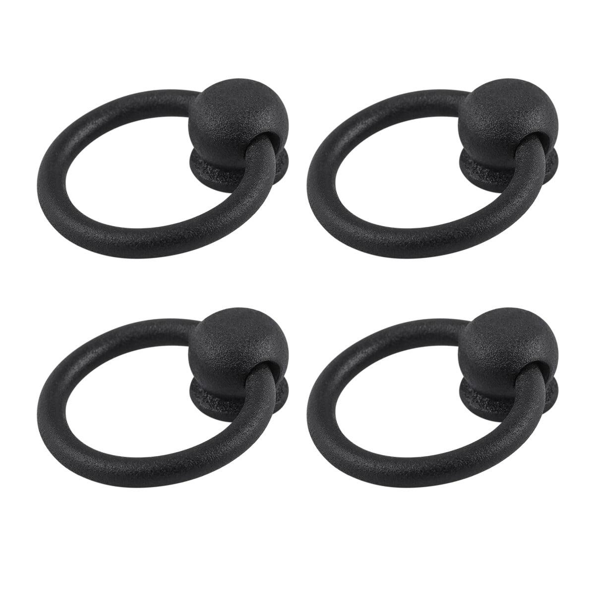 The Renovators Supply Inc. Wrought Iron Ring Pull Multipack (Set of 4)