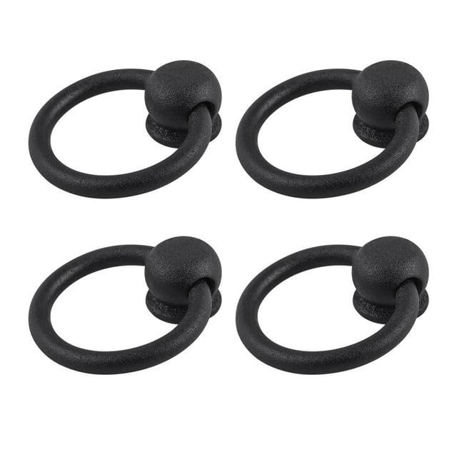 The Renovators Supply Inc. Wrought Iron Ring Pull Multipack (Set of 4)
