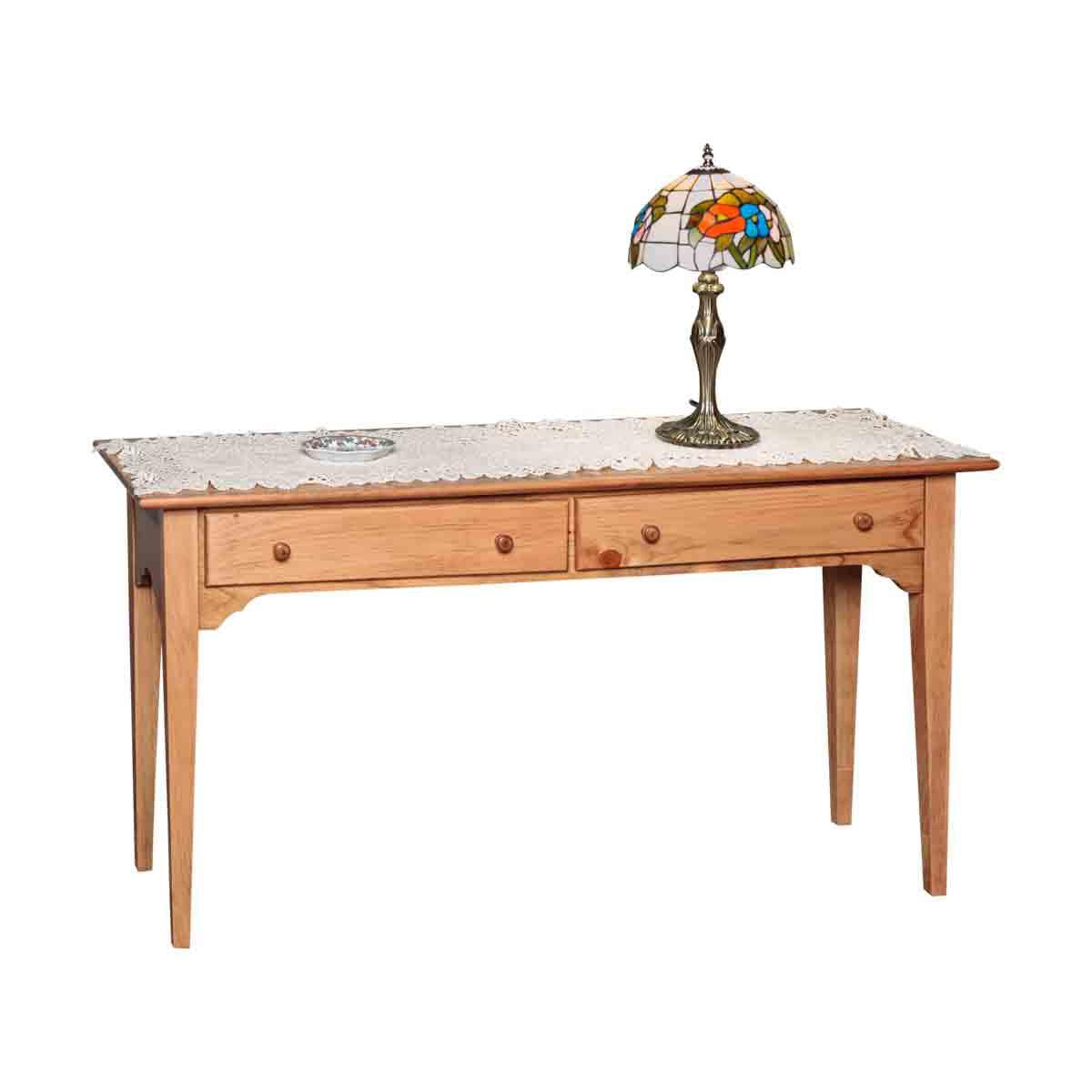 Enfield Honey Pine Solid Wood Sofa Table with Storage 52"