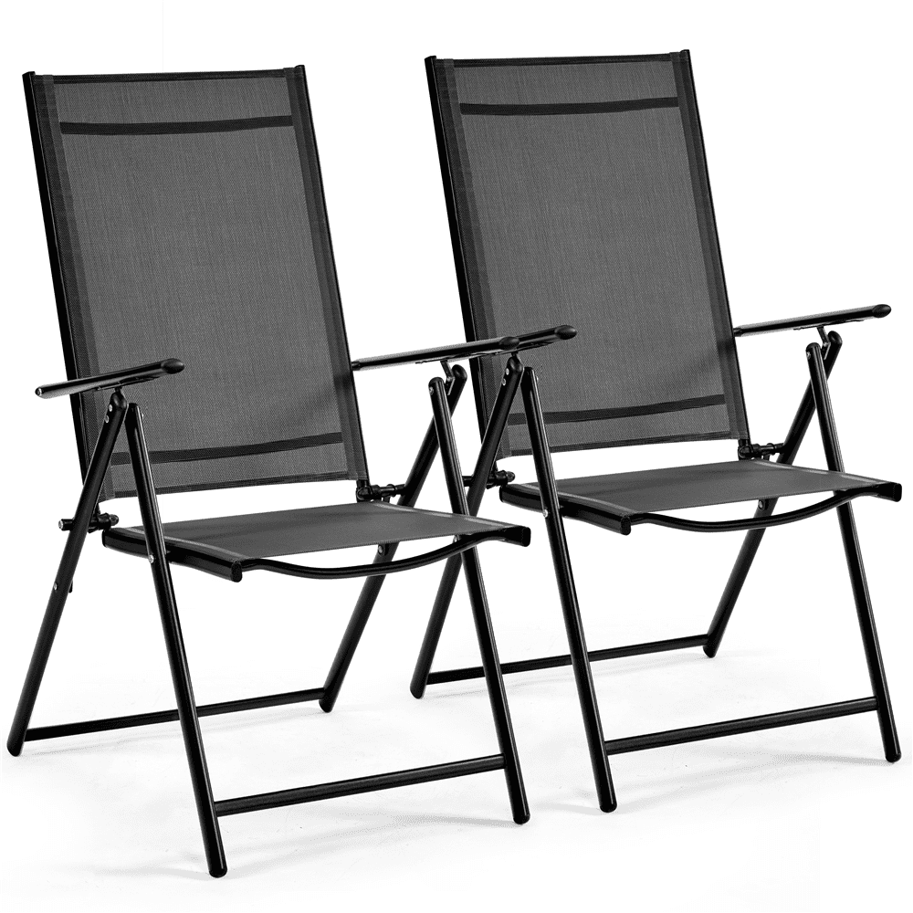 Corrigan Studio® Set Of 2 Adjustable Portable Patio Folding Dining Chair Recliners