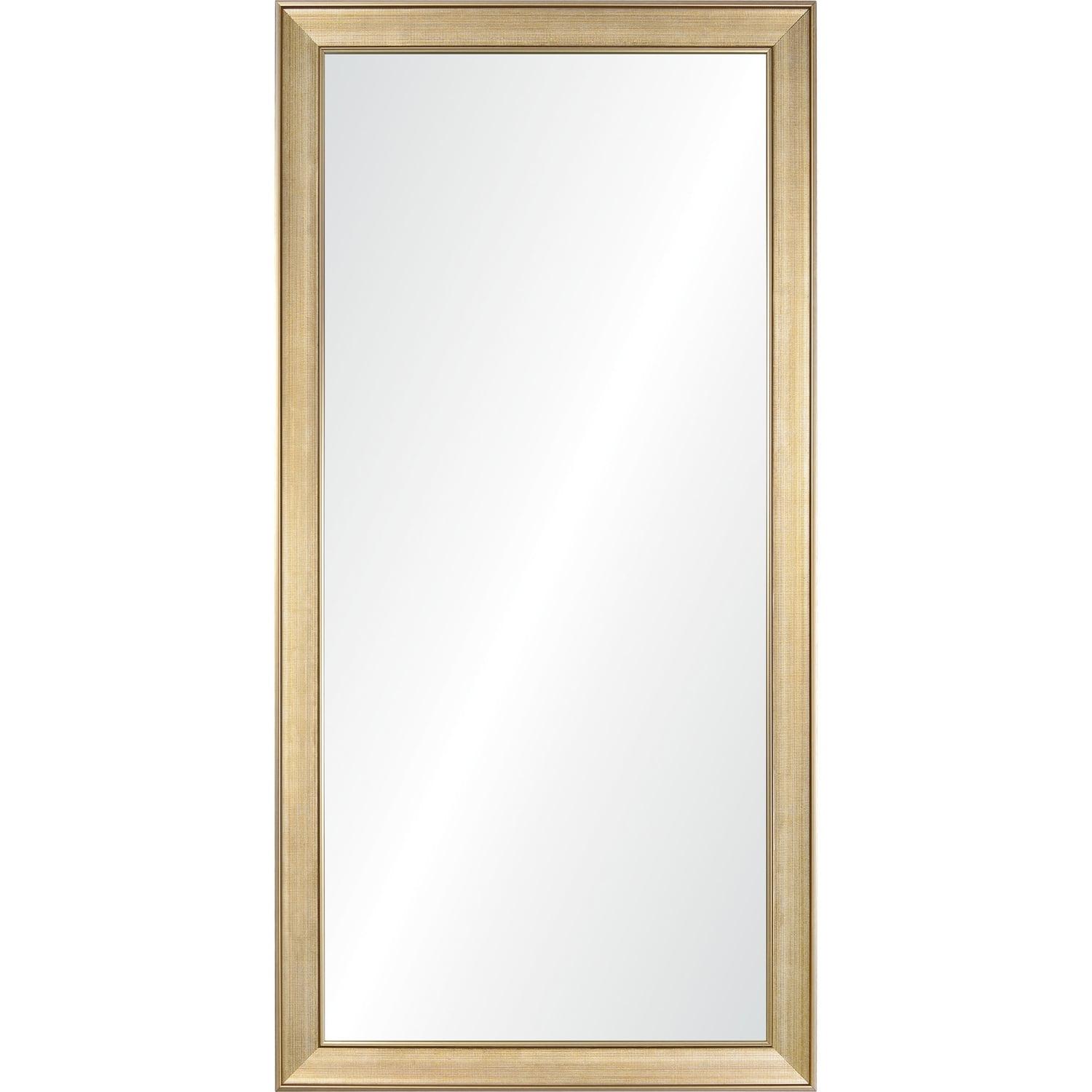 Antique Gold Full Length Rectangular Vanity Mirror