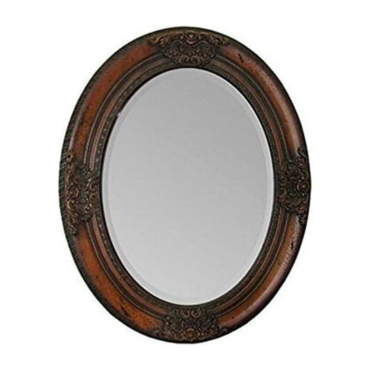 Elegant Cherrywood Rectangular Wall Mirror with Hand-Carved Frame