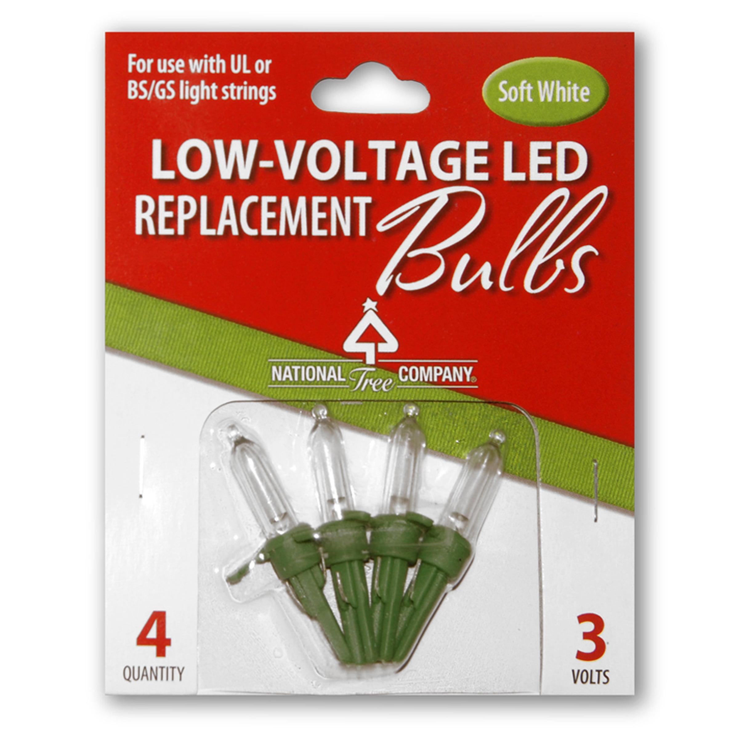 Soft White Low-Voltage LED Replacement Bulbs, 4-Pack