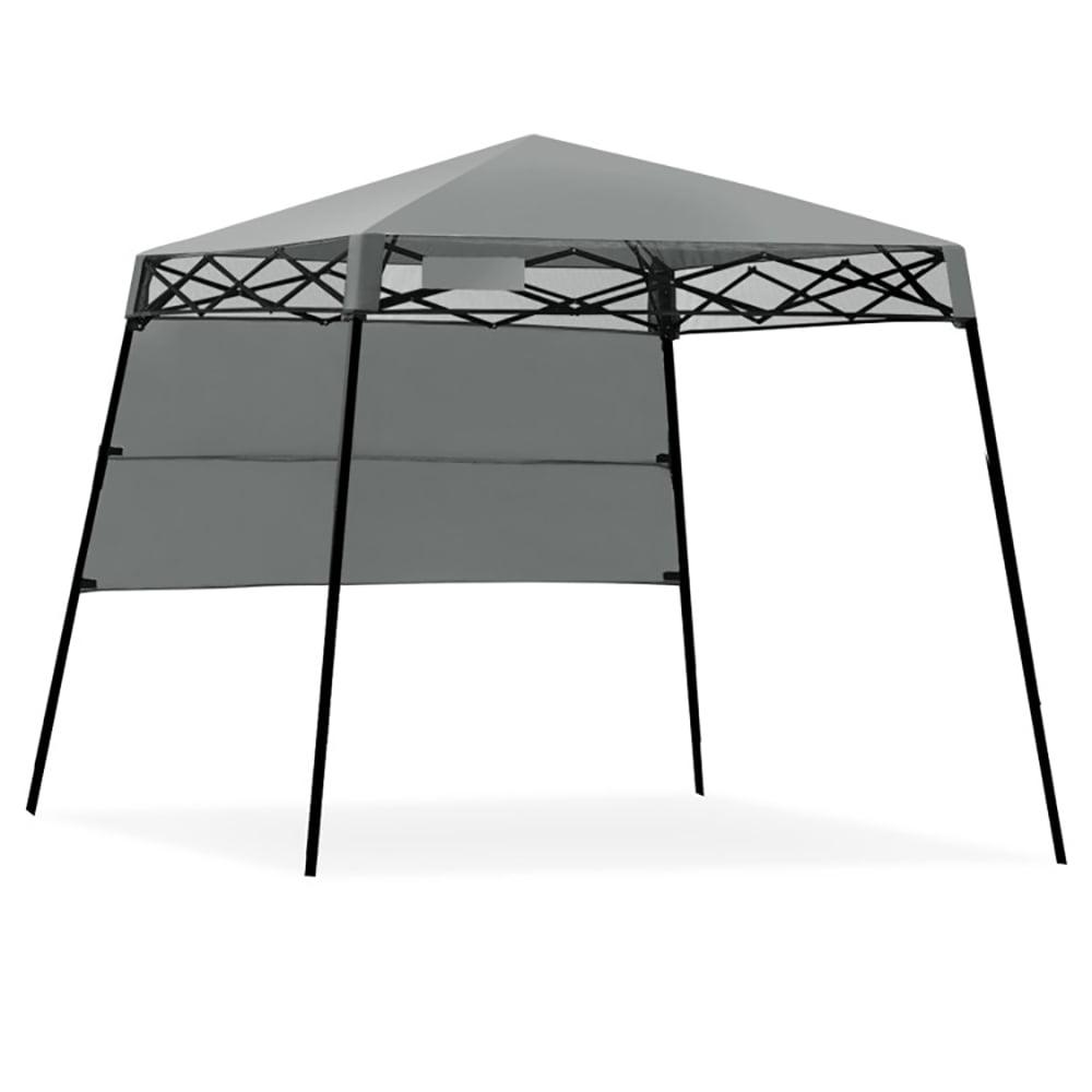 Gray 7 x 7 ft Adjustable Portable Canopy Tent with Backpack