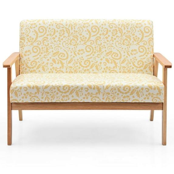 George Oliver Modern Fabric Loveseat Sofa Couch Upholstered 2-Seat Armchair