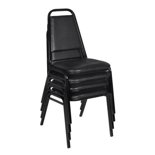 Restaurant Stack Chair (4 pack) in Black