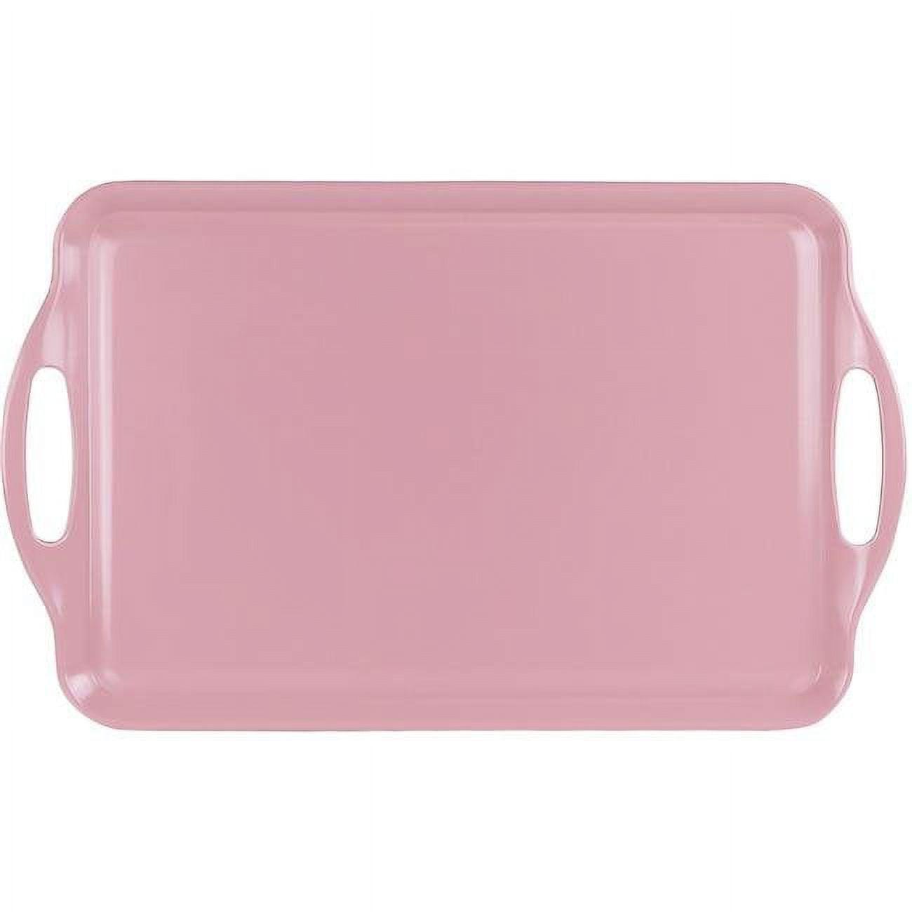 Sleek Modern Black Melamine Rectangular Serving Tray