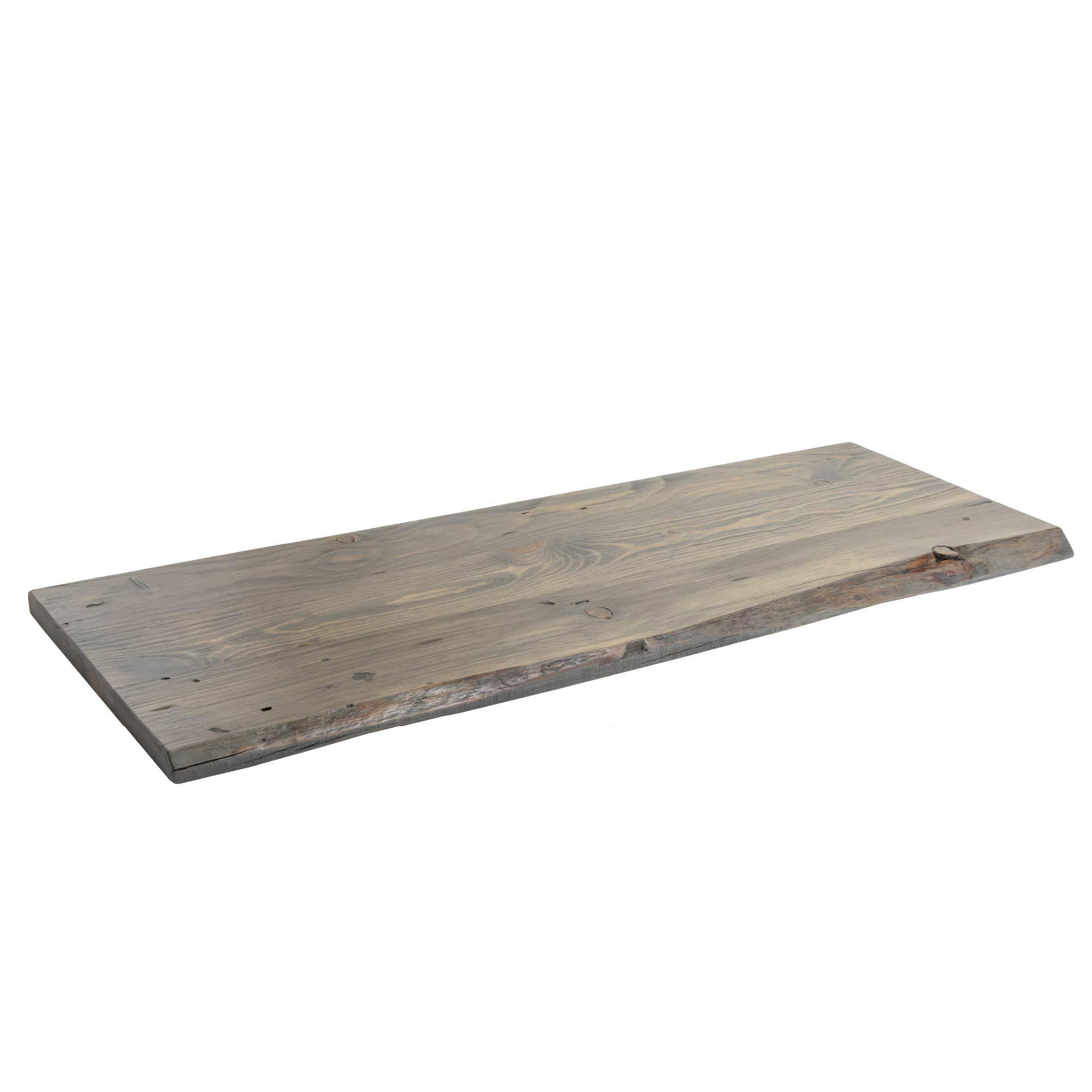 48 In. x 16 In. X 1.25 In. Live Edge Solid Console Table Wood Top