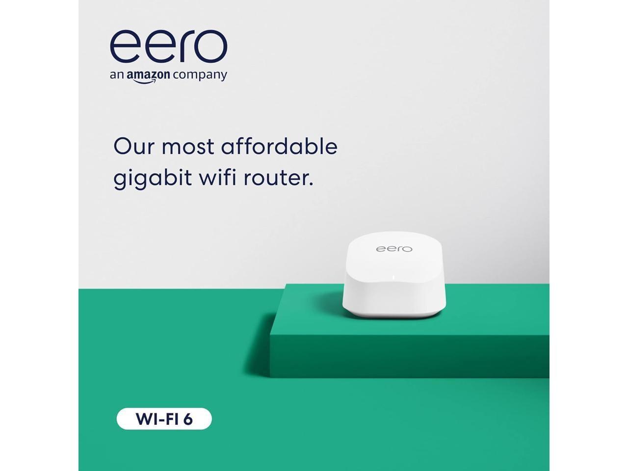 Amazon Eero 6+ AX3000 Dual-Band Mesh Wi-Fi 6 System (Single)