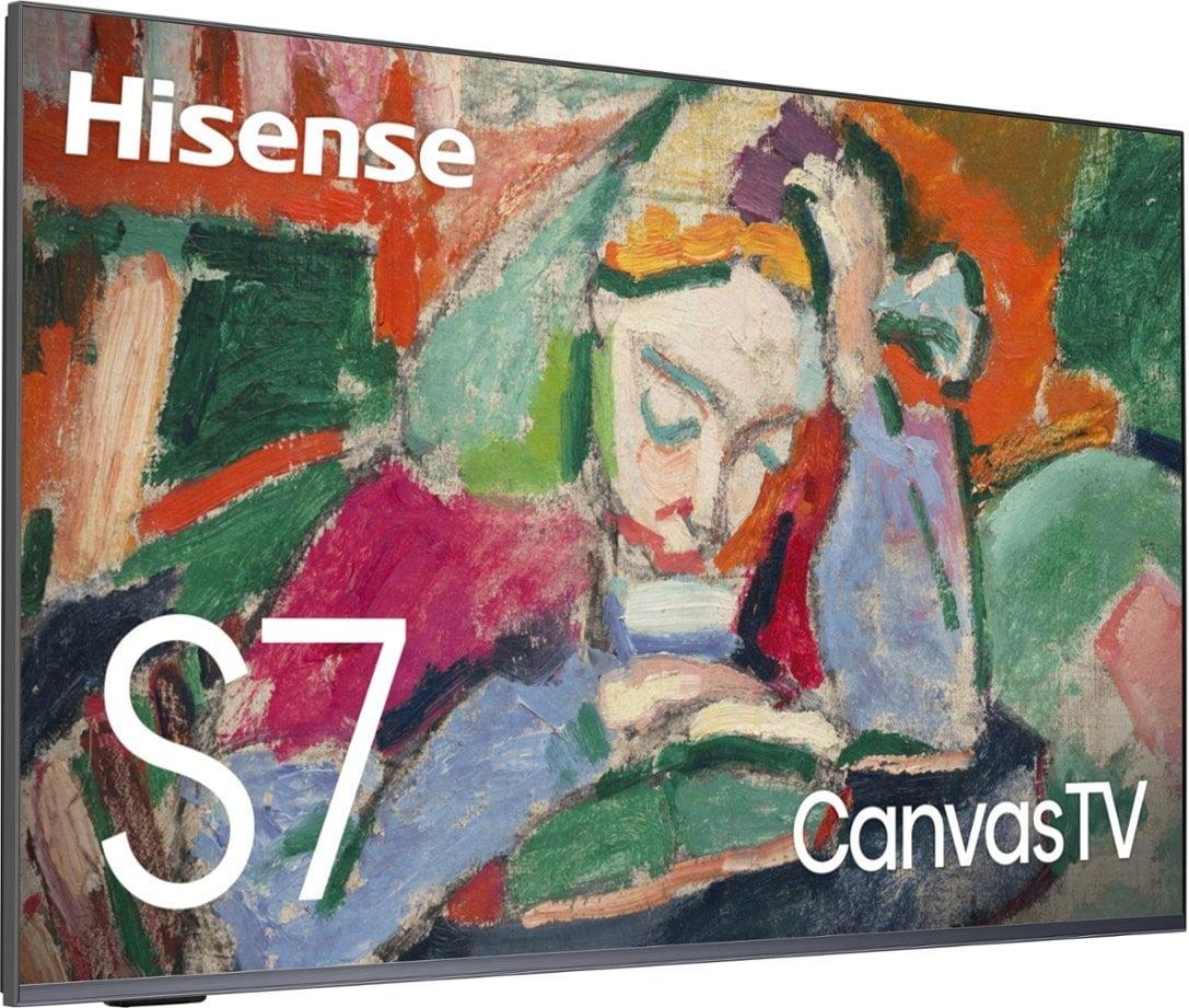 Restored Hisense 65 inch Class S7 4K QLED Smart CanvasTV Google TV (Refurbished)