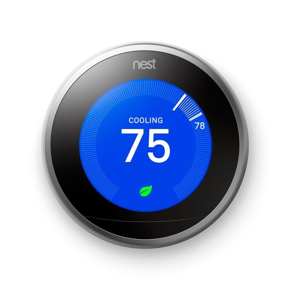 Restored Nest, T3007ES, Learning Thermostat, 3rd generation (Refurbished)