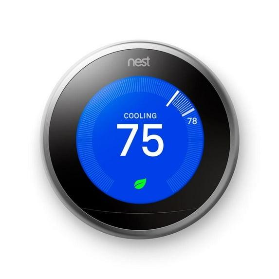 Restored Nest, T3007ES, Learning Thermostat, 3rd generation (Refurbished)