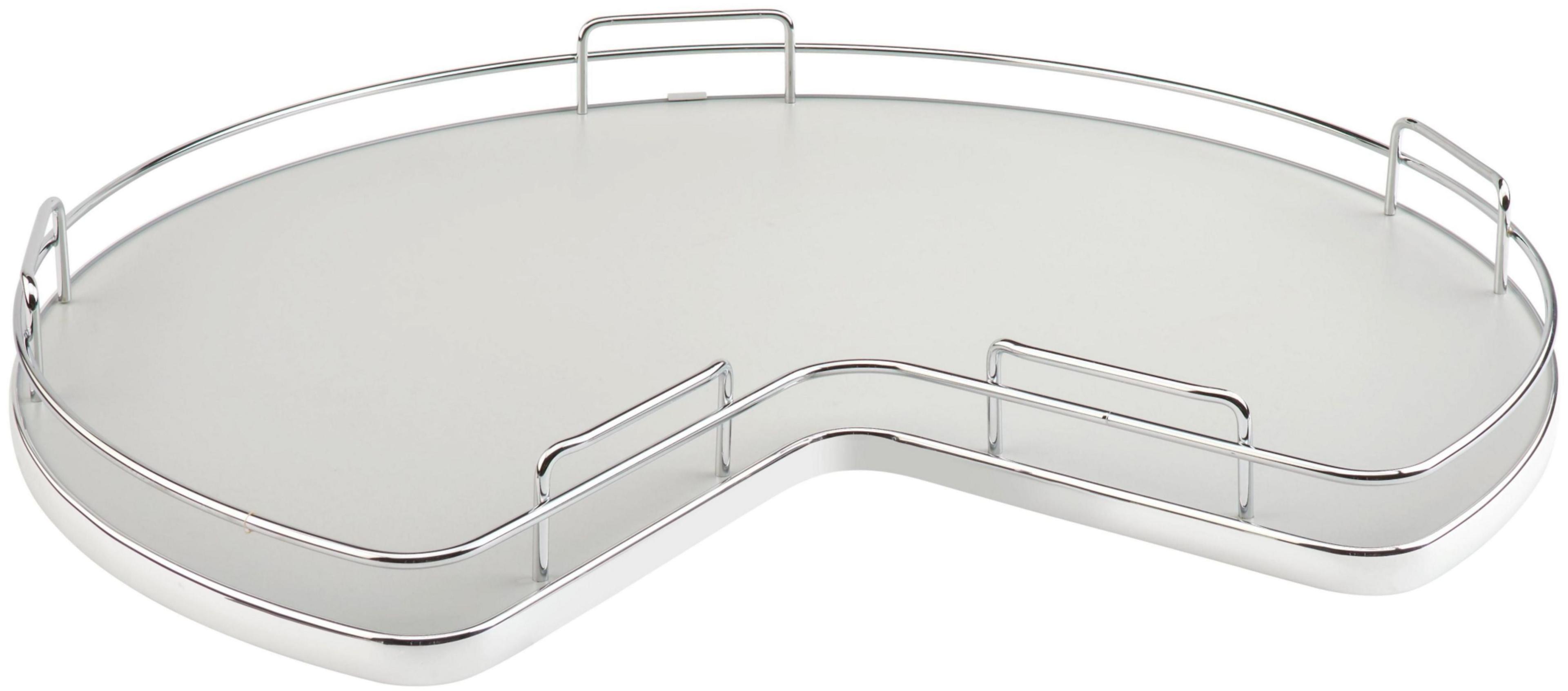 Rev-A-Shelf Rev-A-Shelf Solid Surface Kidney Lazy Susan for Corner Base Cabinet with Swivel Bearing