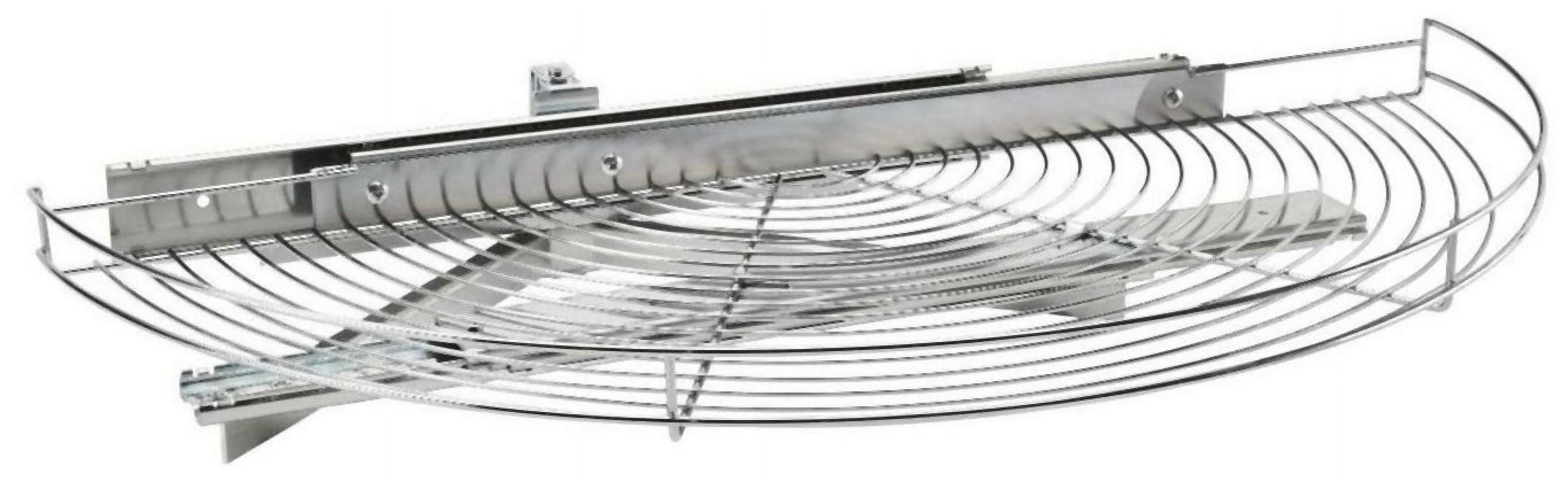 Rev-A-Shelf 5881-33-1 Classic 33" Half Moon Wire Lazy Susan Shelf Blind Corner Pivot