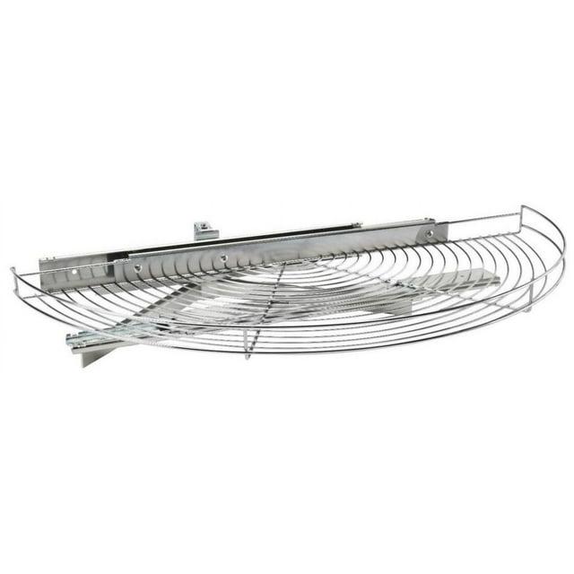 Rev-A-Shelf 5881-33-1 Classic 33" Half Moon Wire Lazy Susan Shelf Blind Corner Pivot