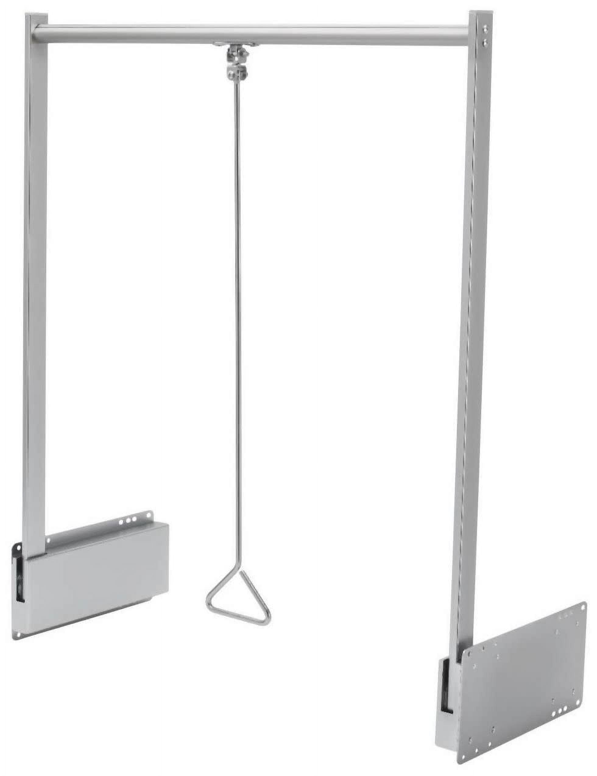 Adjustable And Trim-To-Fit Pull Down Closet Rod For Custom Closet Systems