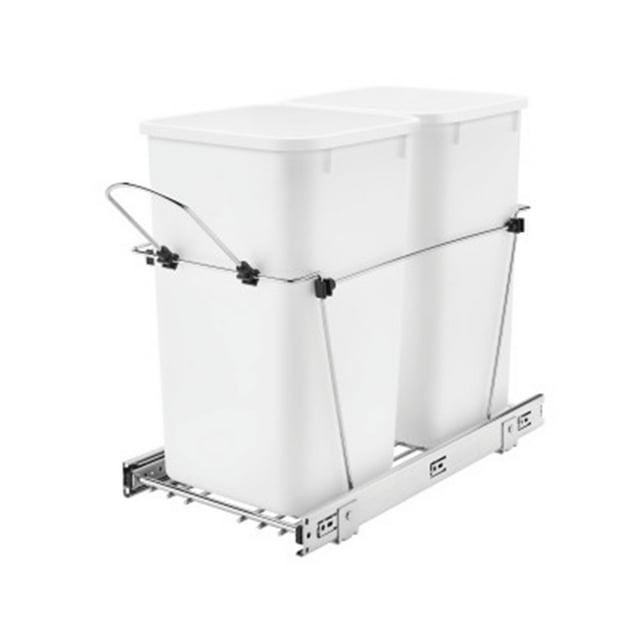 Rev-A-Shelf Rev-A-Shelf Double Pull Out Trash Can 35 Qt for Kitchen